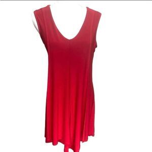 Gitane Womens Red Laura Slim Flare A-line Tunic Medium